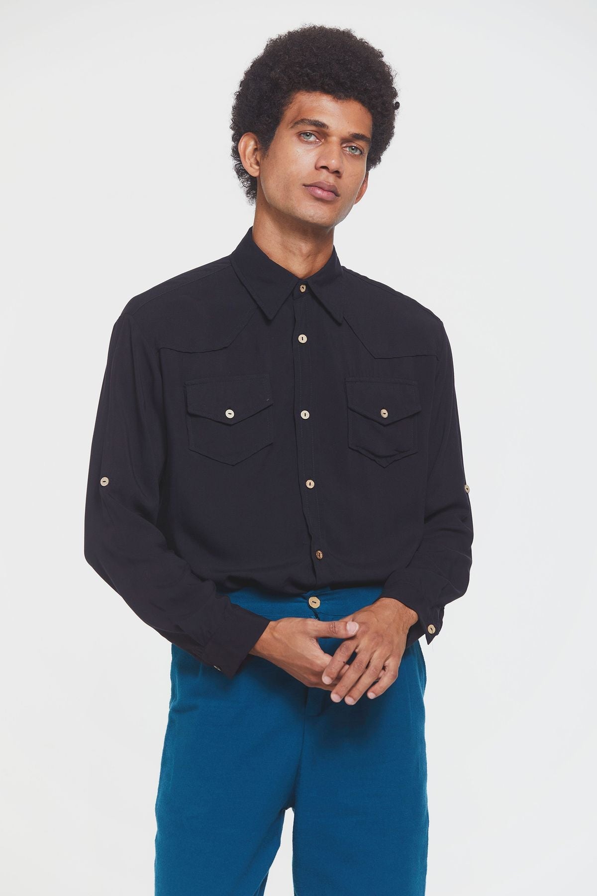 Bohemian Men's Shirt Black