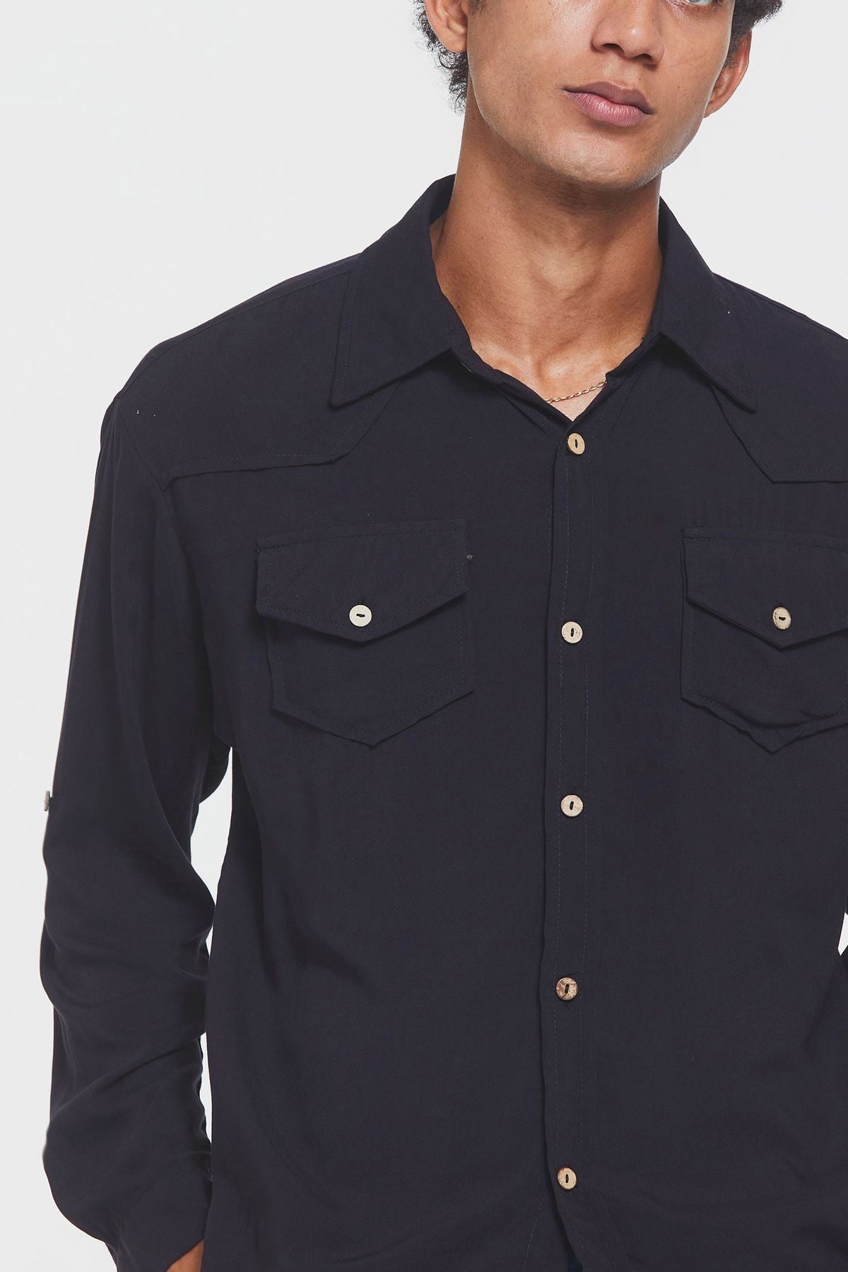 Bohemian Men's Shirt Black