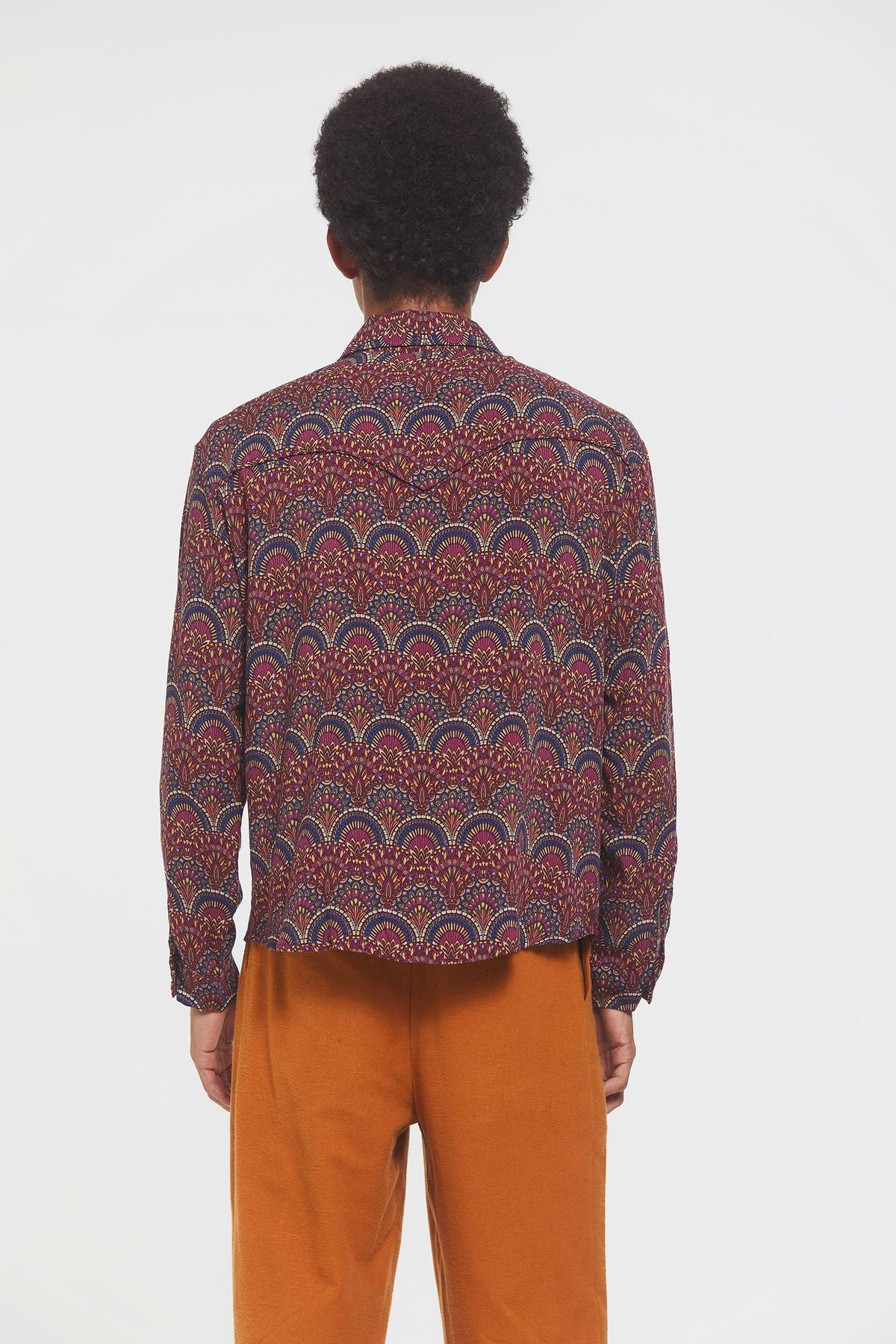 Bohemian Men's Shirt Purple