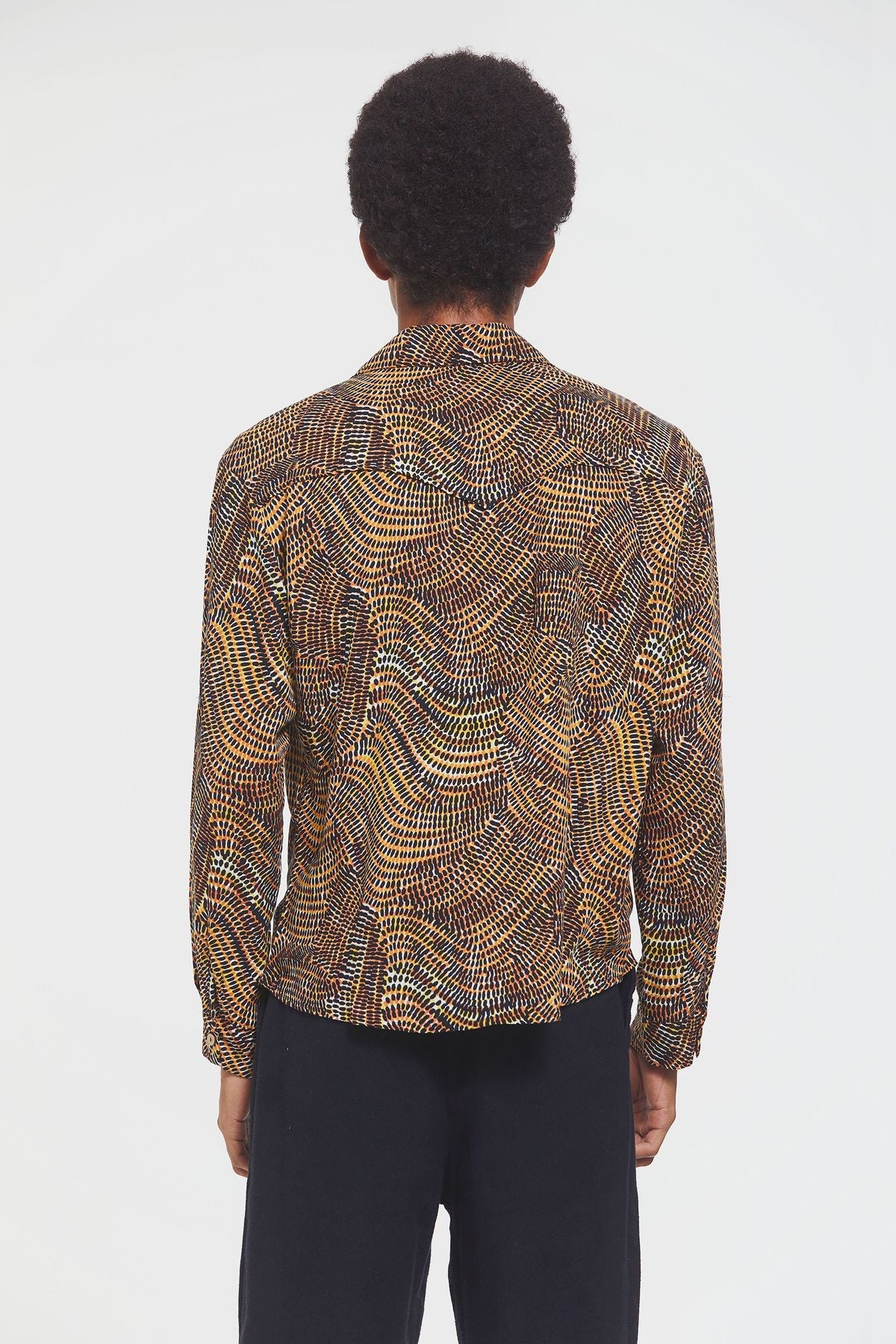 Bohemian Men's Shirt Yellow