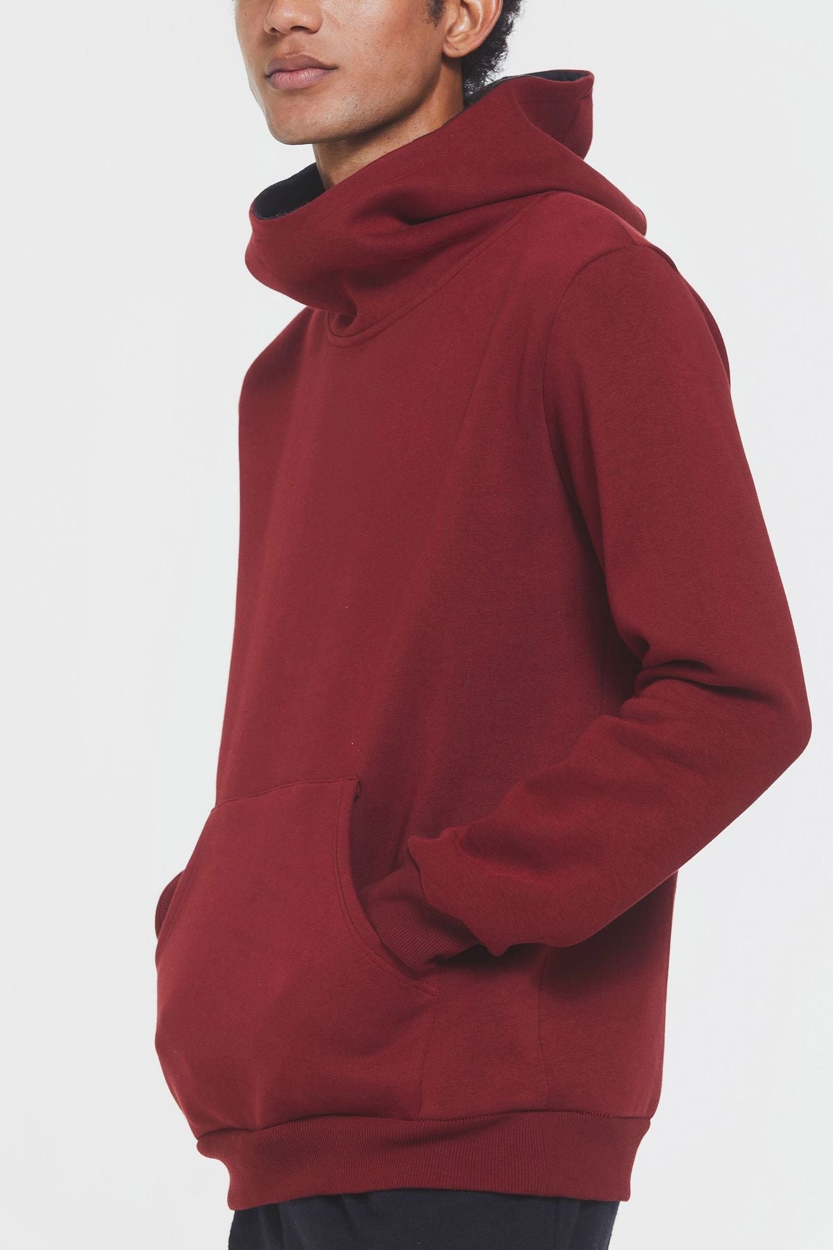 Kangaroo Pocket Men's Hoodie Red