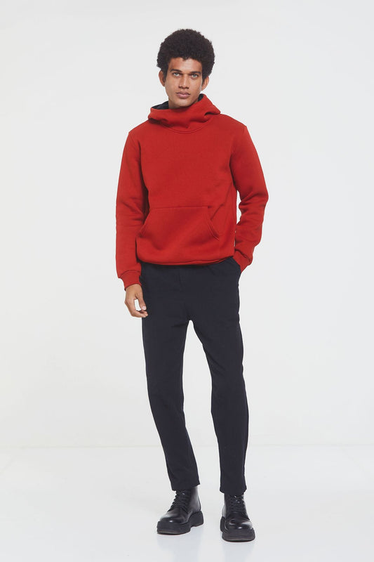 Kangaroo Pocket Men's Hoodie Orange