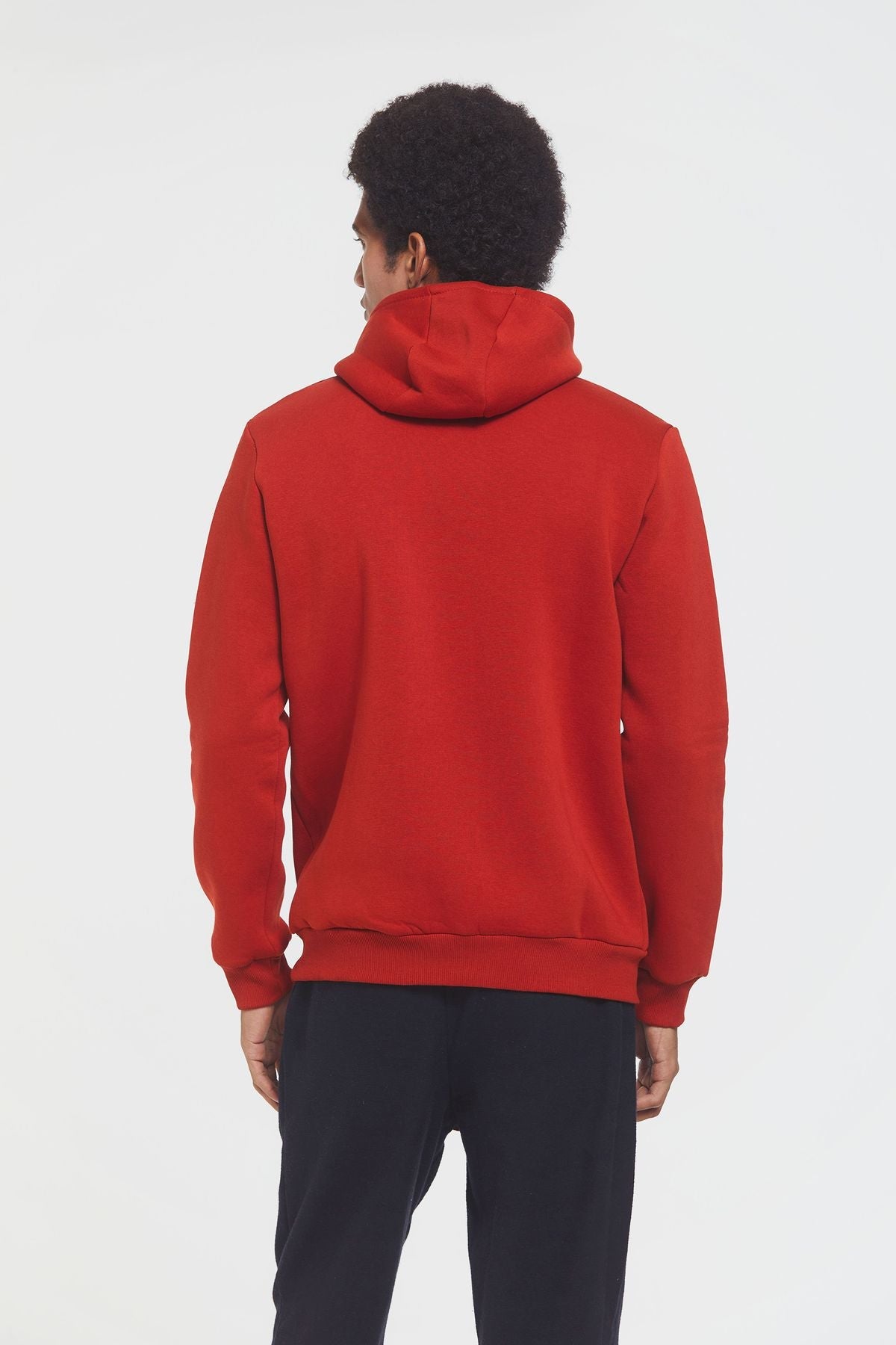 Kangaroo Pocket Men's Hoodie Orange