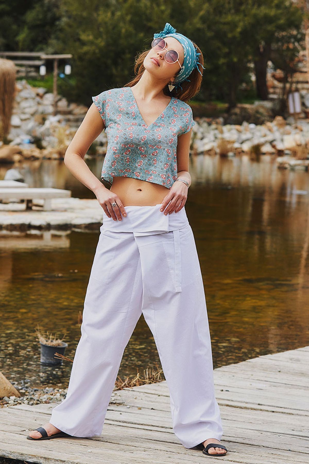 Thai Fisherman Pants White