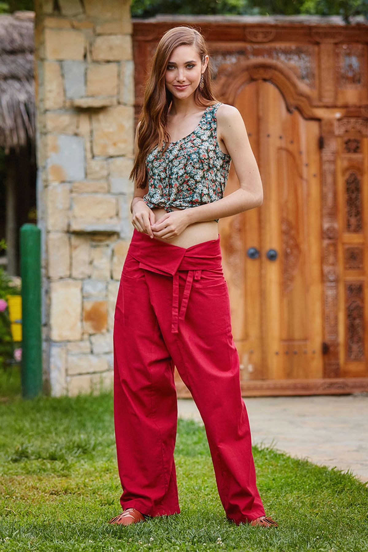 Thai Fisherman Pants Red