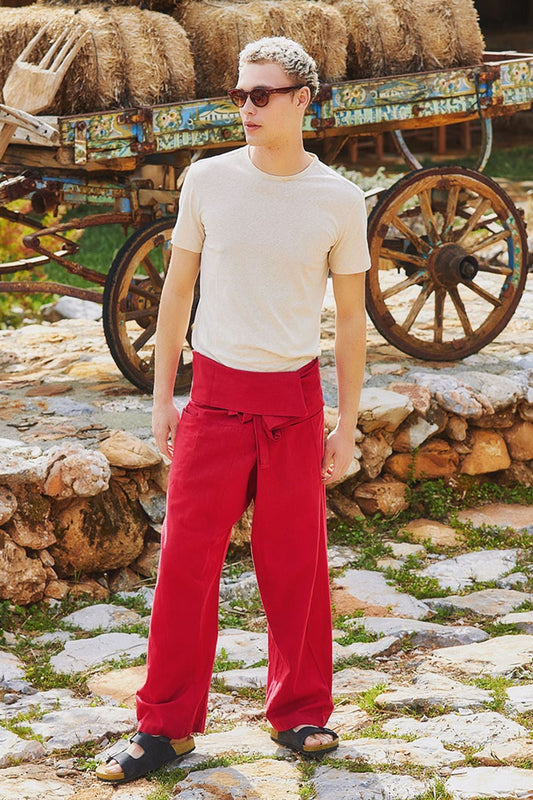 Thai Fisherman Pants Red