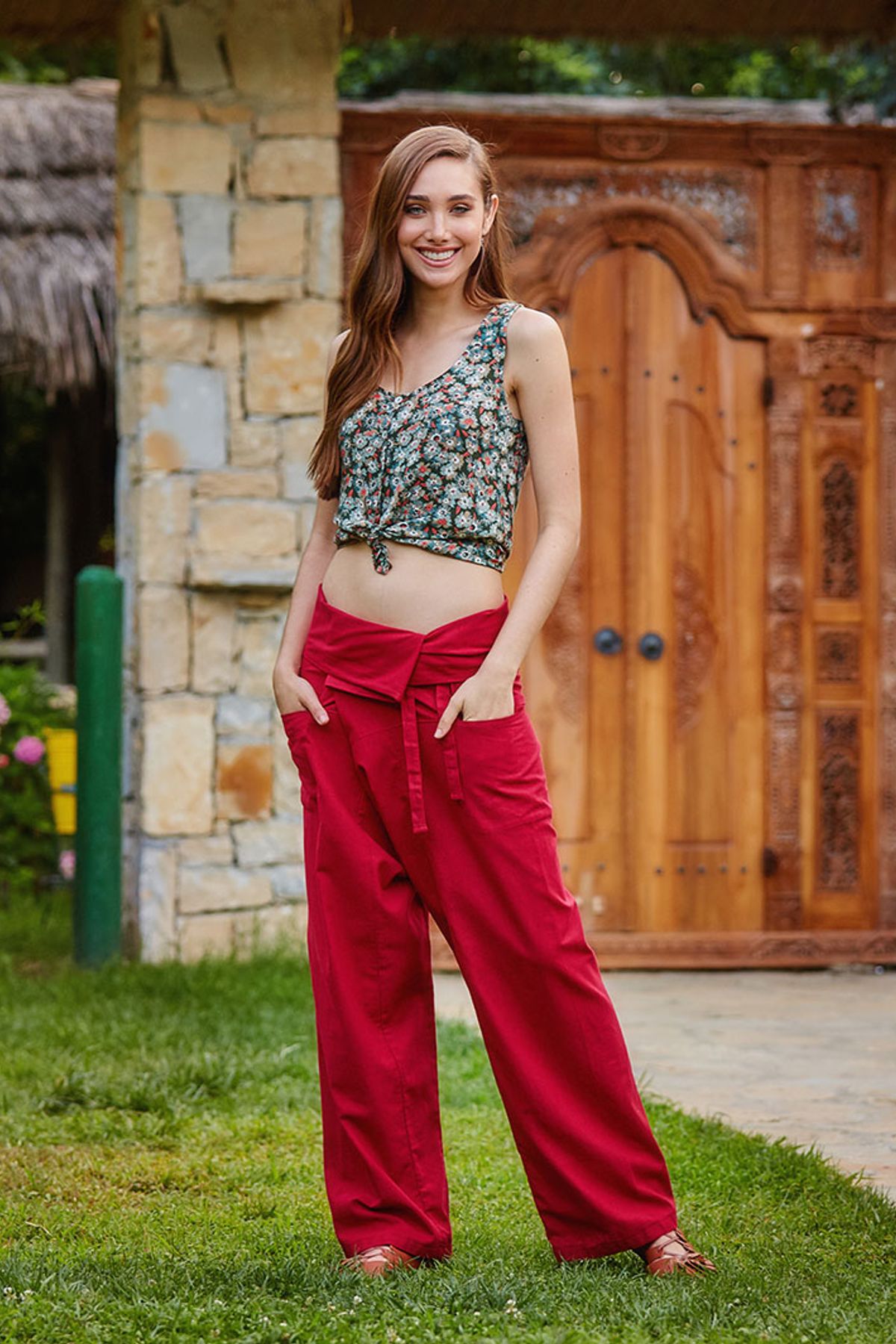 Thai Fisherman Pants Red