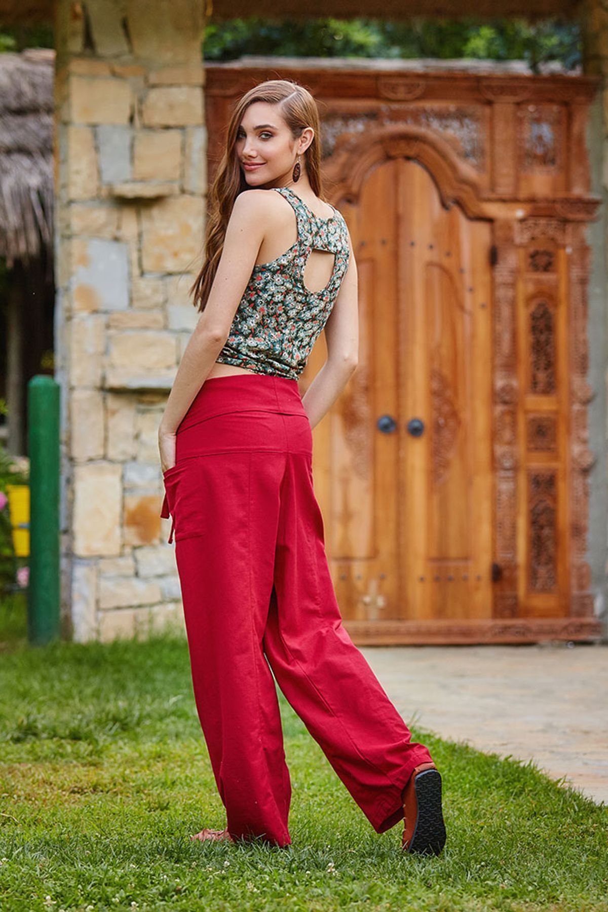Thai Fisherman Pants Red