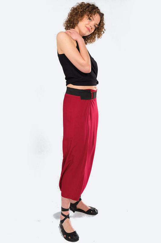 Harem Pants for Women Red
