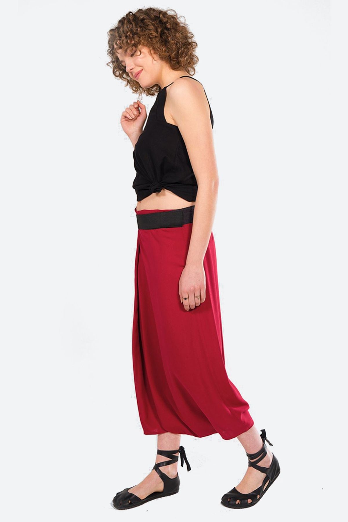 Harem Pants for Women Red