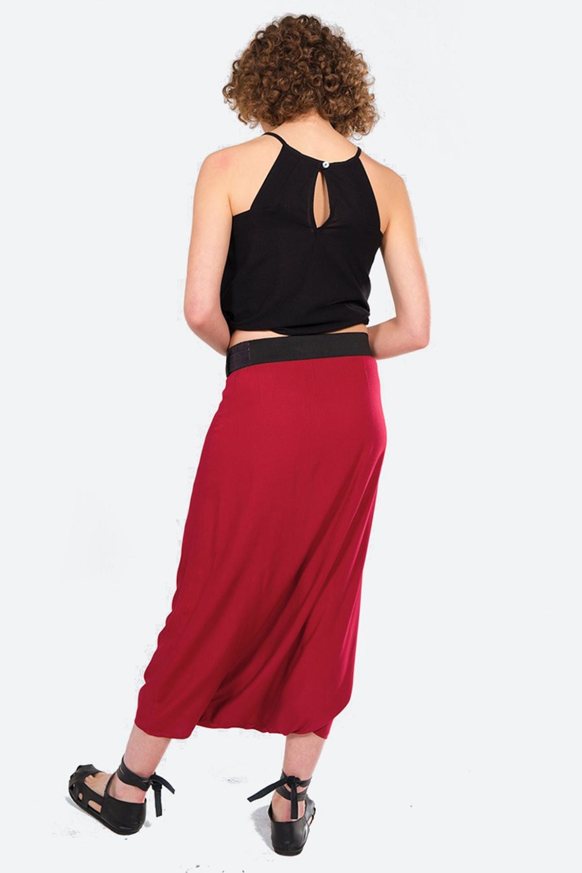Harem Pants for Women Red
