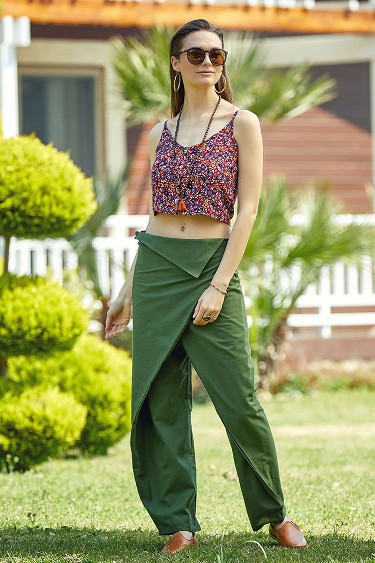 Wrap Pants Green