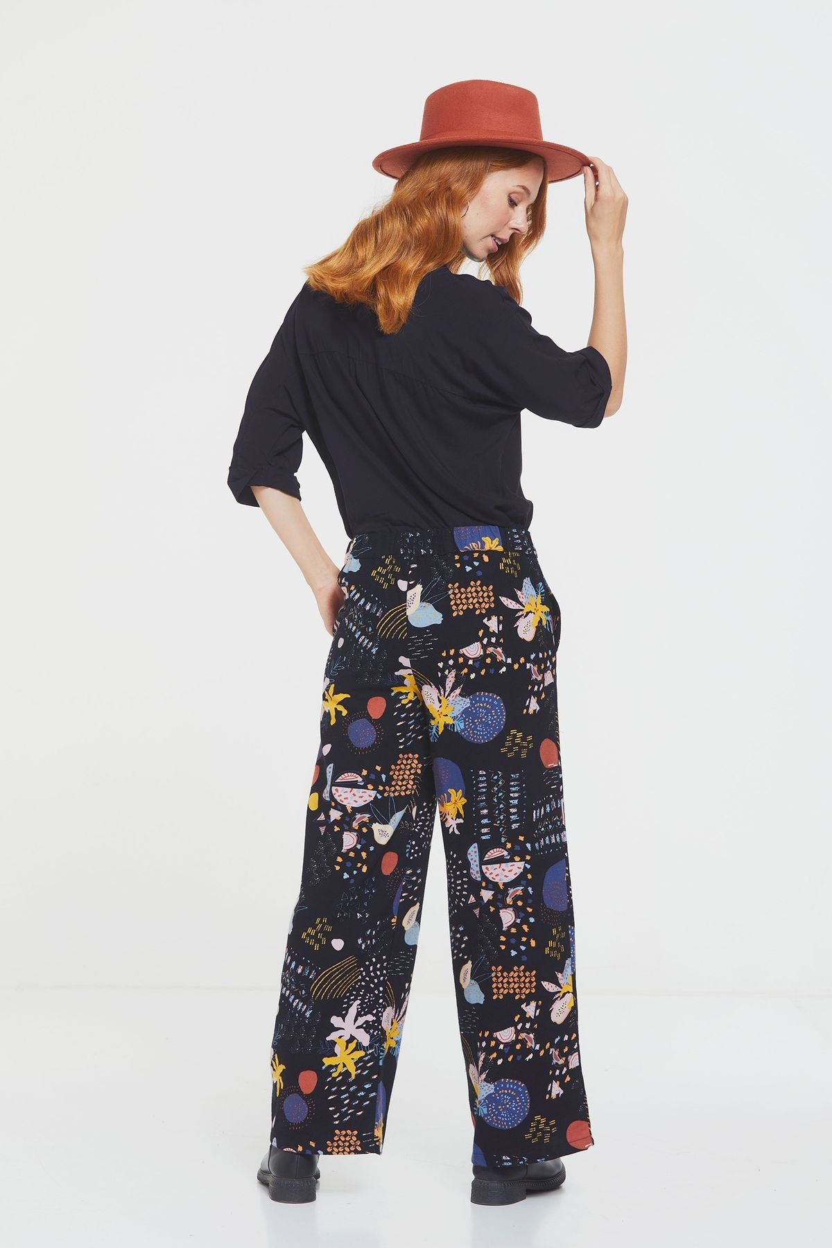 Women's Wide Leg Boho Pants Multi