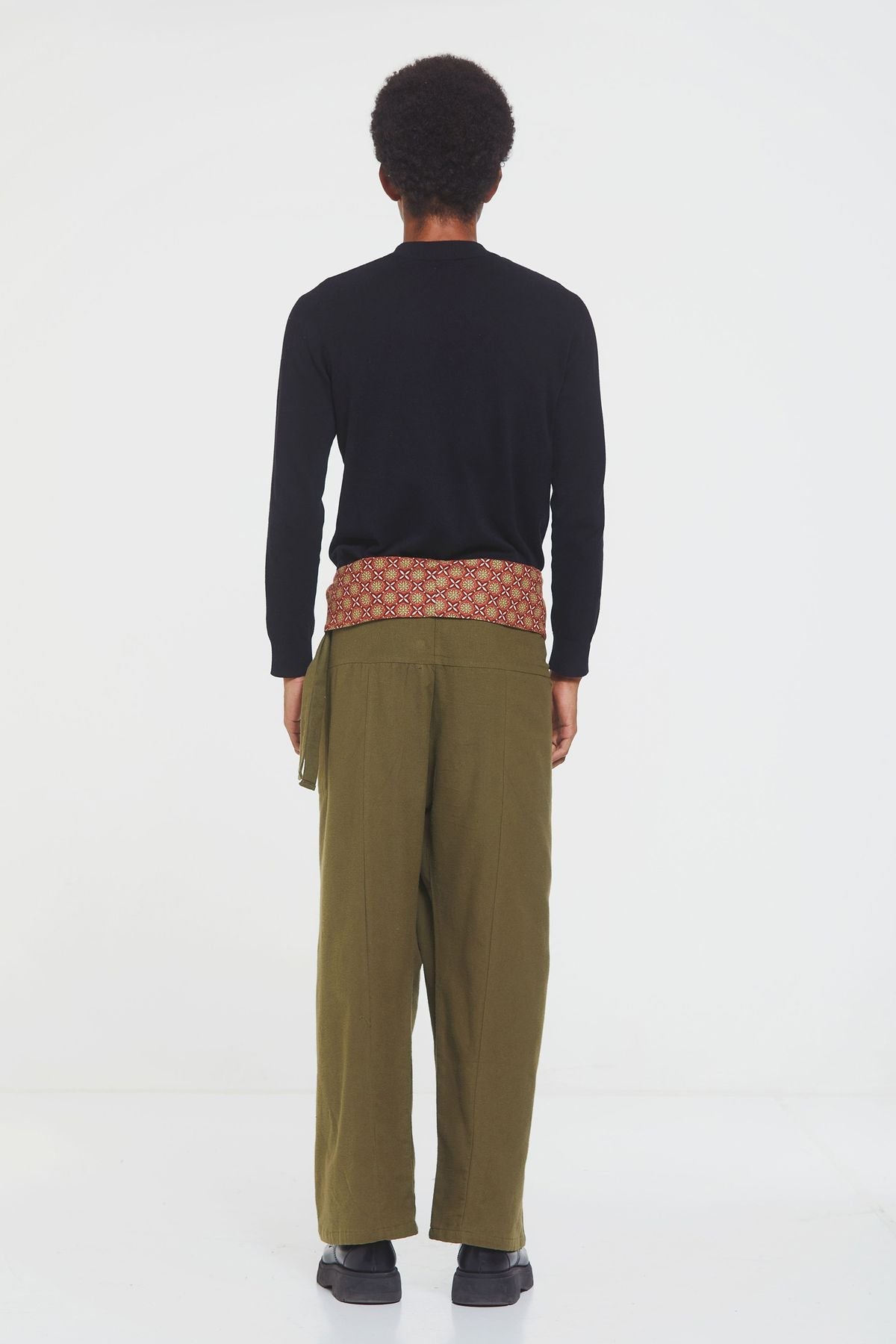 Unisex Warm Thai Fisherman Pants Khaki