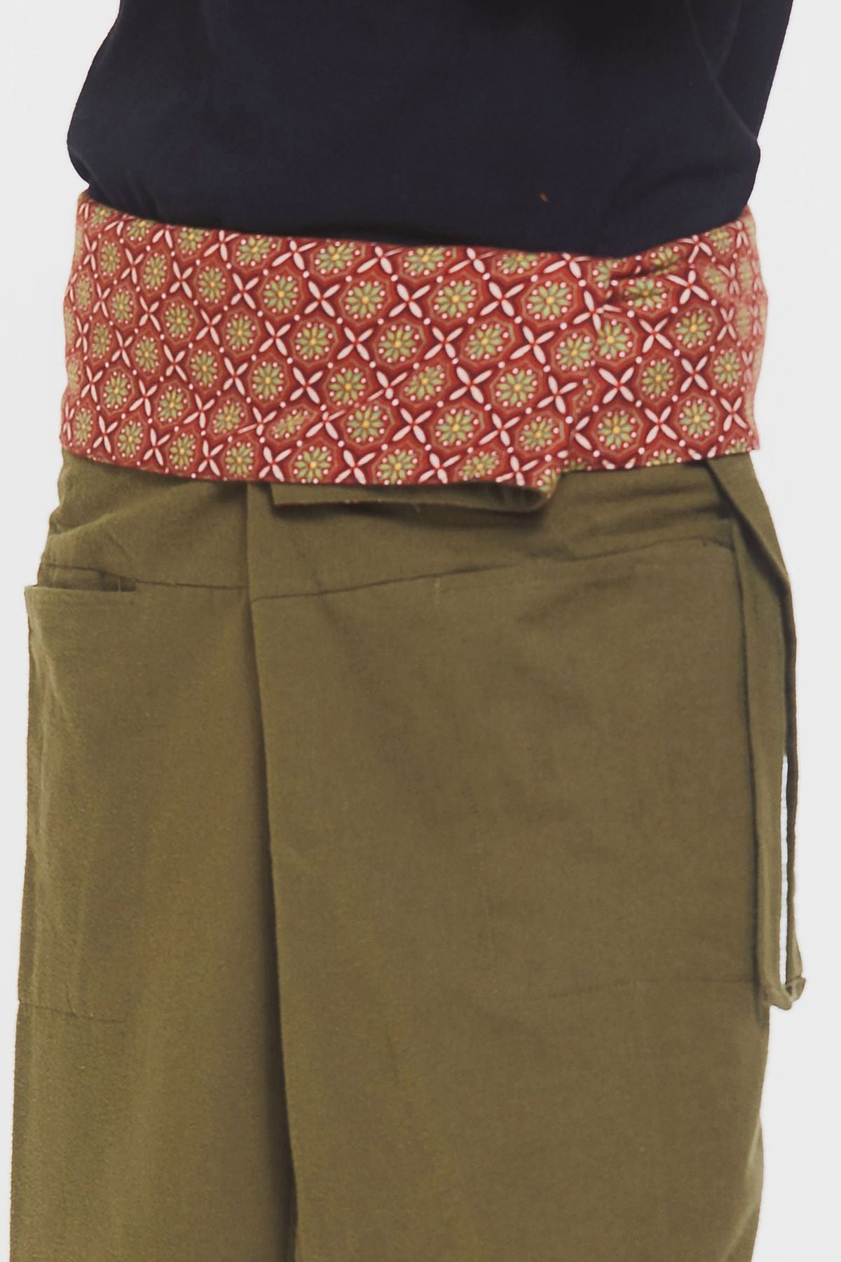 Unisex Warm Thai Fisherman Pants Khaki