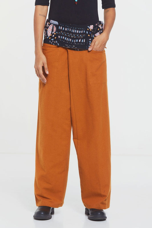 Unisex Warm Thai Fisherman Pants Yellow