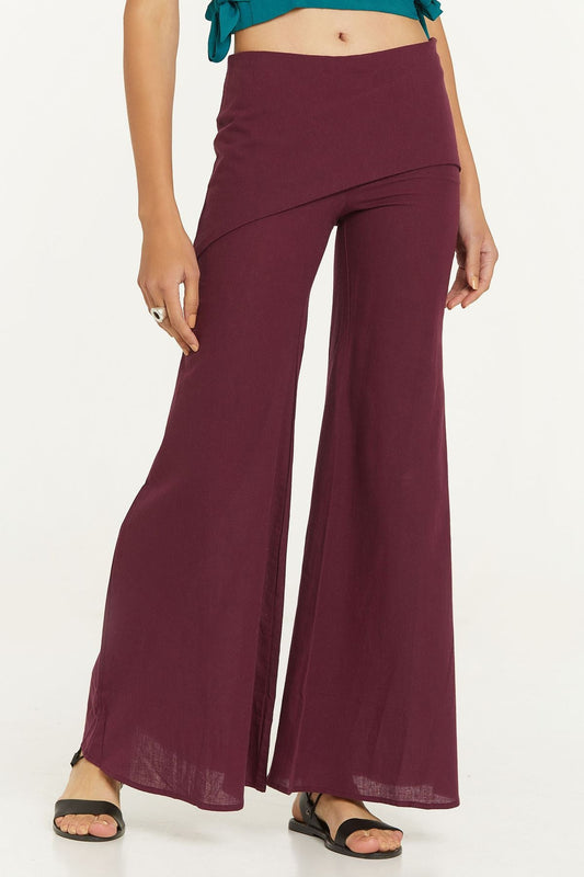 Women's Cotton Hippie Pants Purple