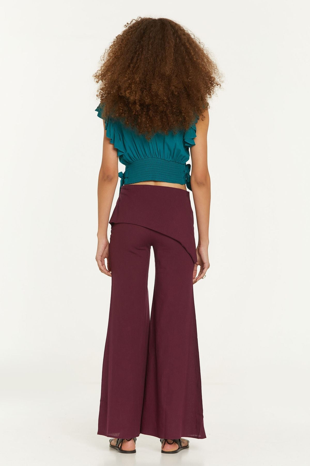 Women's Cotton Hippie Pants Purple
