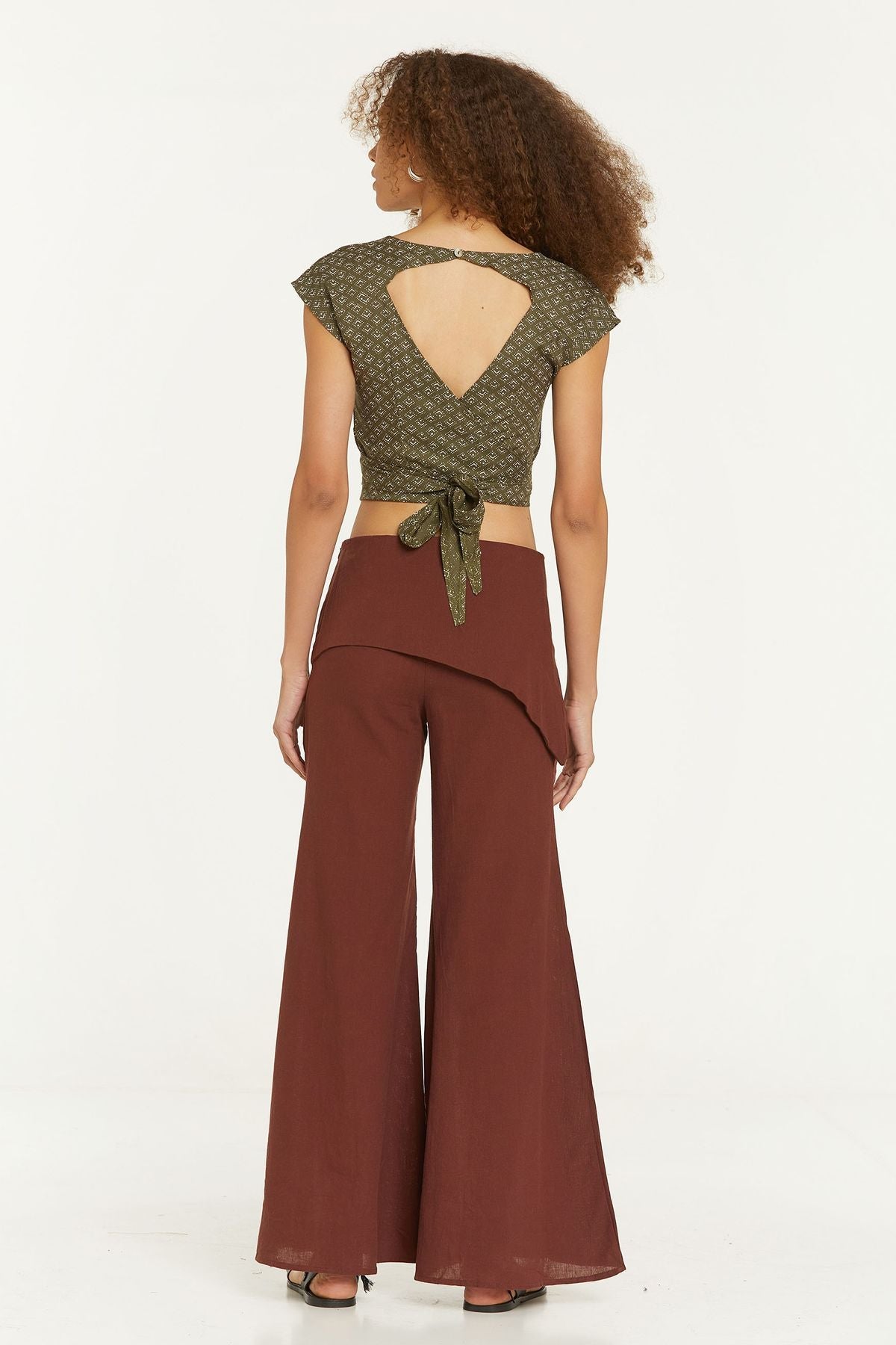 Women's Cotton Hippie Pants Brown