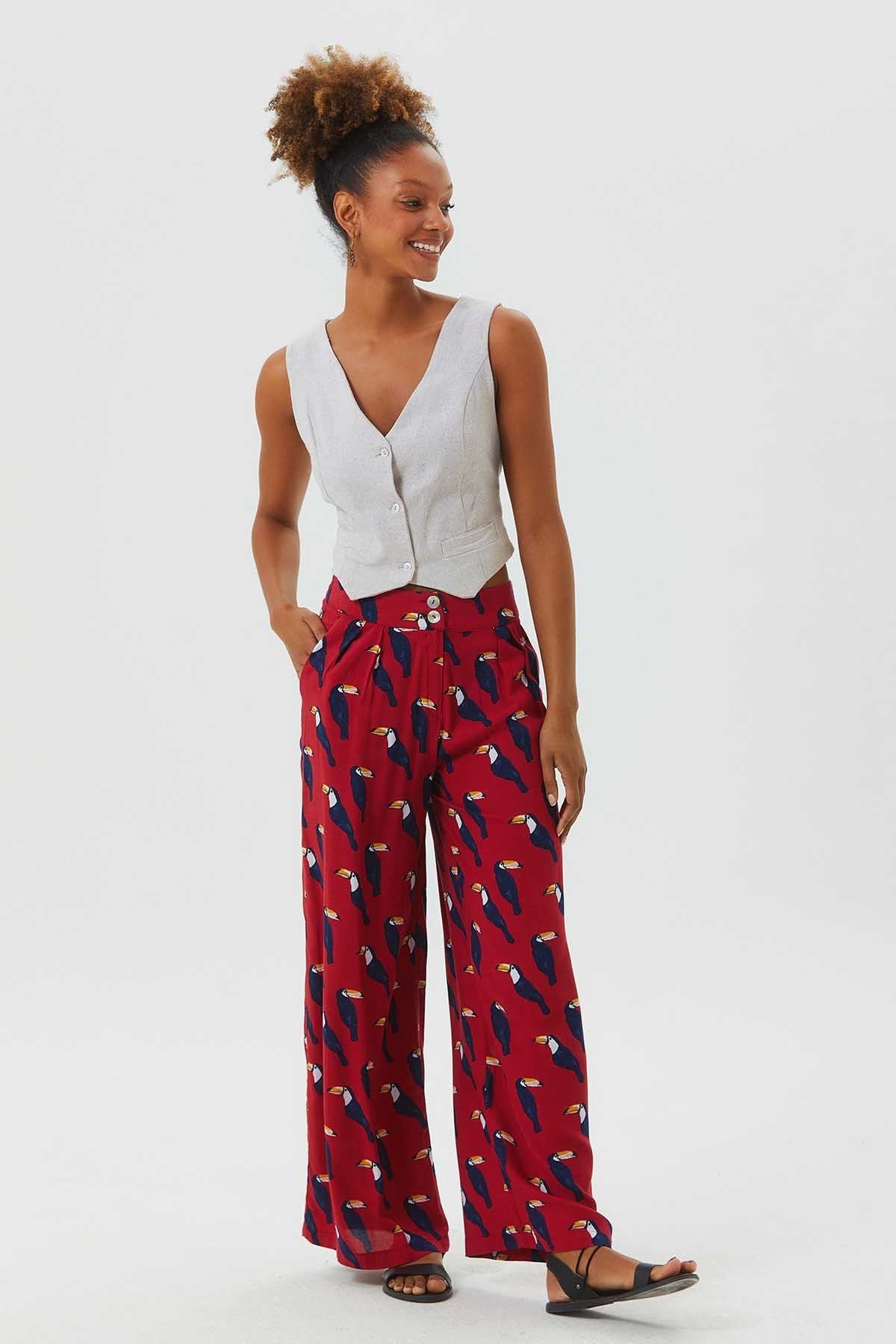 Boho Women's Pants Red
