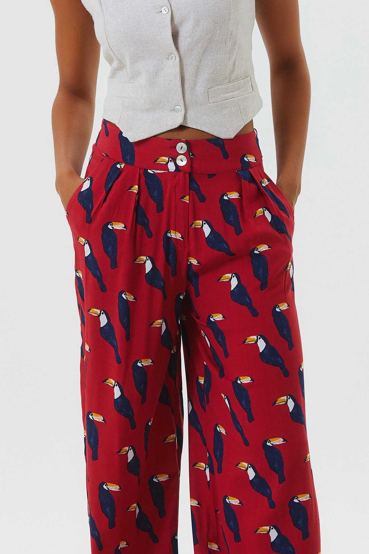 Boho Women's Pants Red