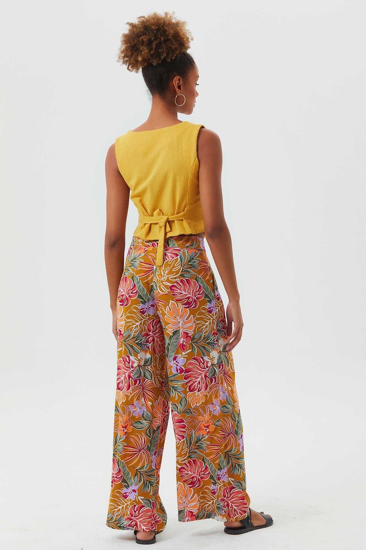 Boho Women's Pants Mustard