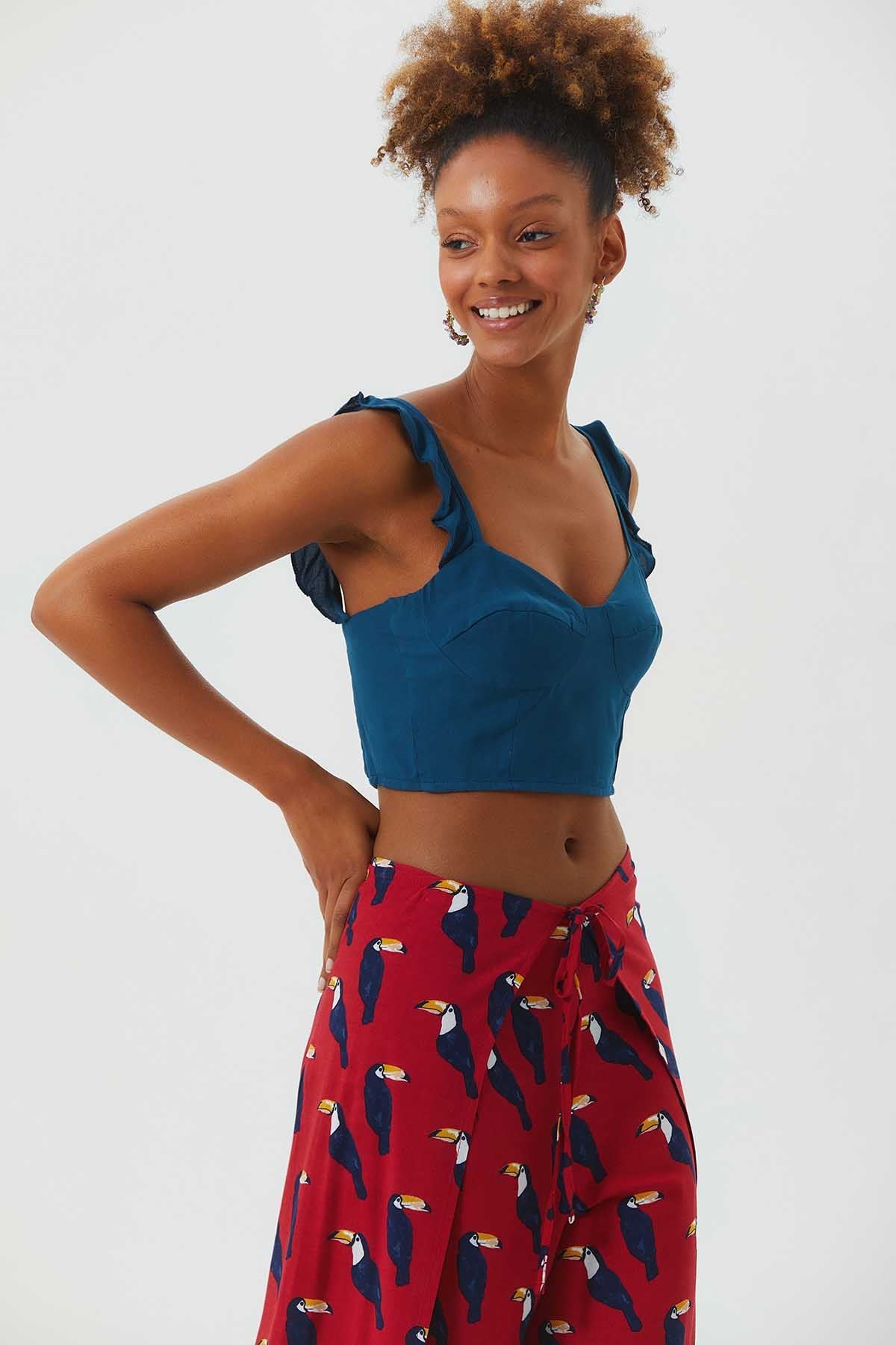 Women's Summer Tie Pants Red