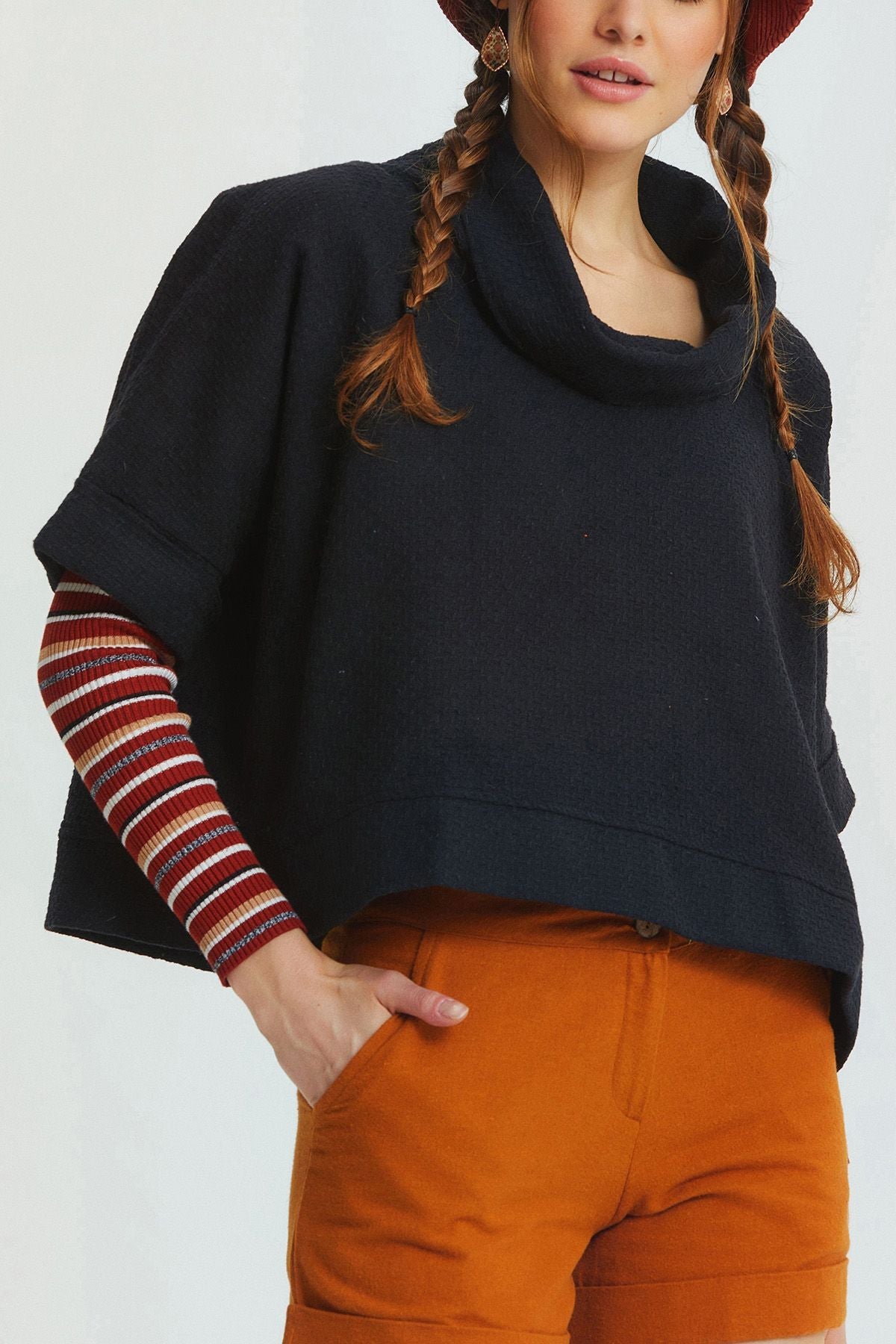 Bohemian Style Winter Cotton Shorts Camel