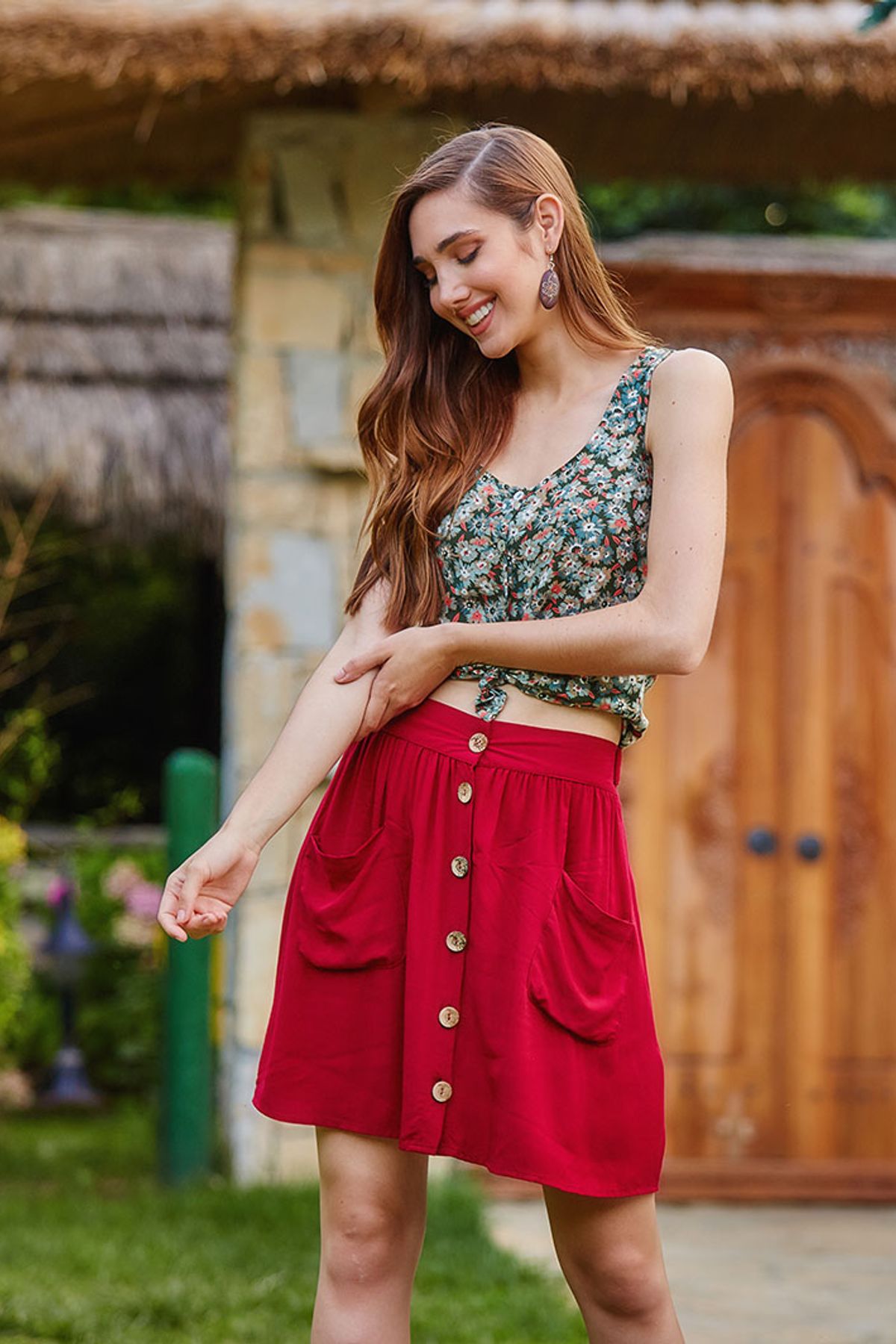 Short Skirt Red