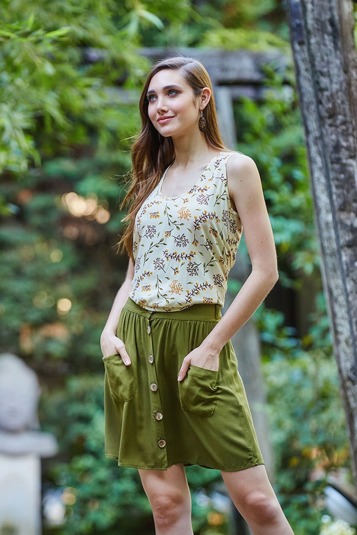 Short Skirt Khaki