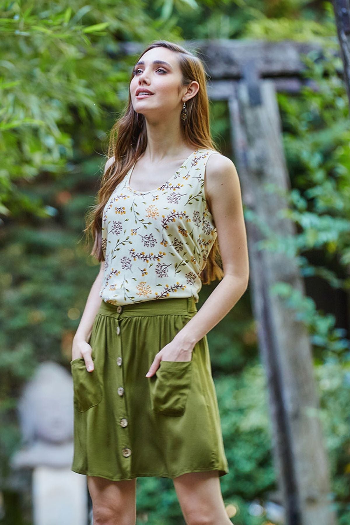 Short Skirt Khaki