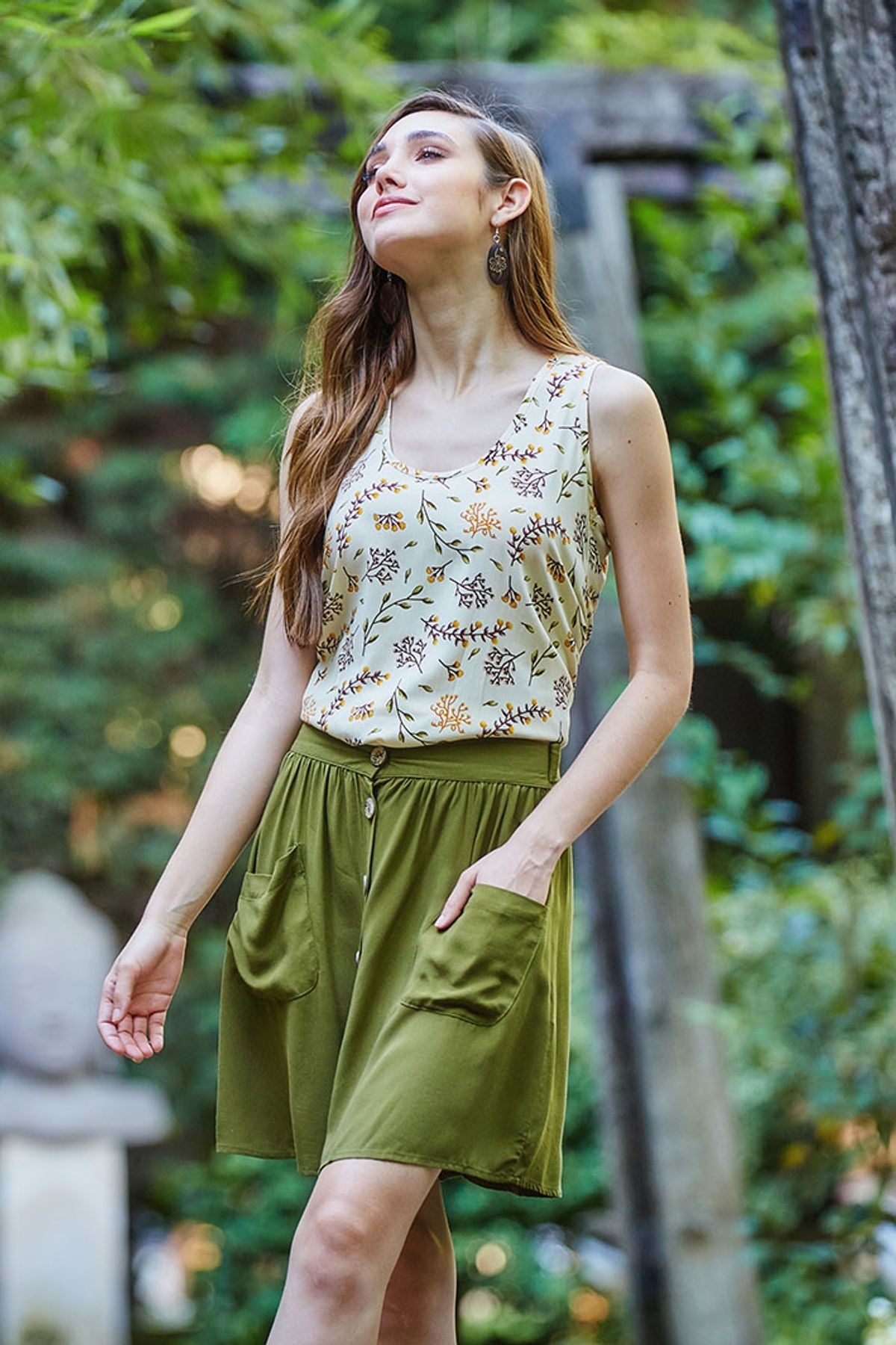 Short Skirt Khaki