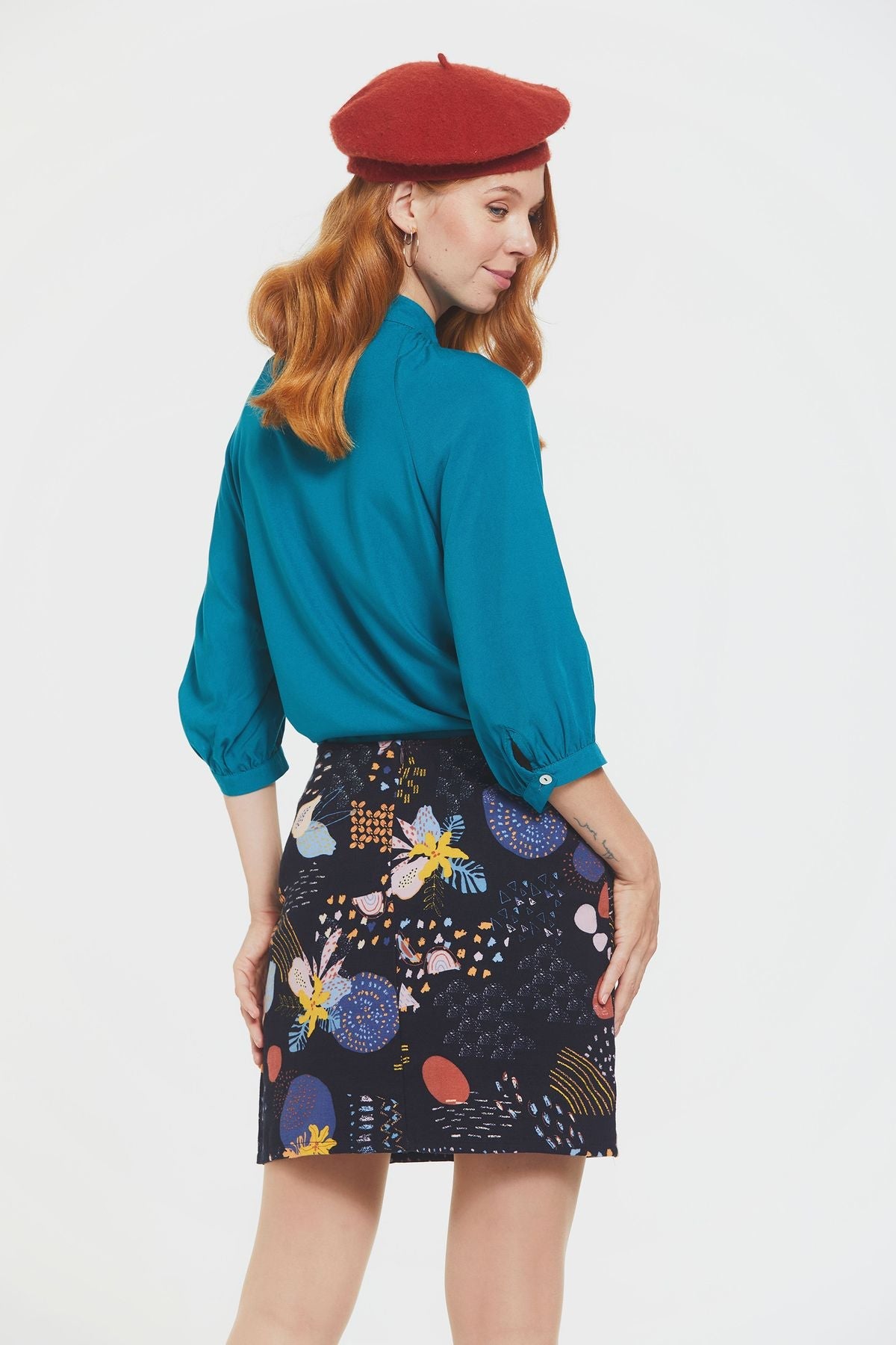 Cotton Mini Boho Skirt Multi