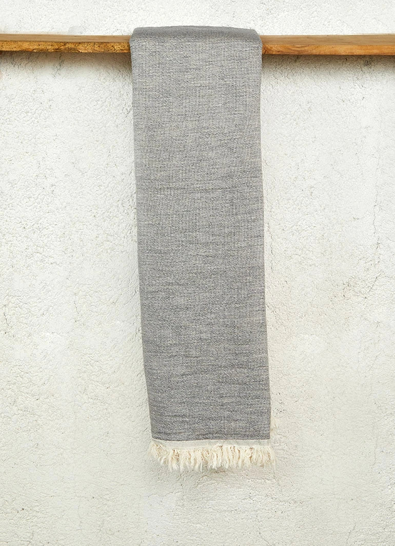 Muslin Cloth Hammam Towel Dark Gray