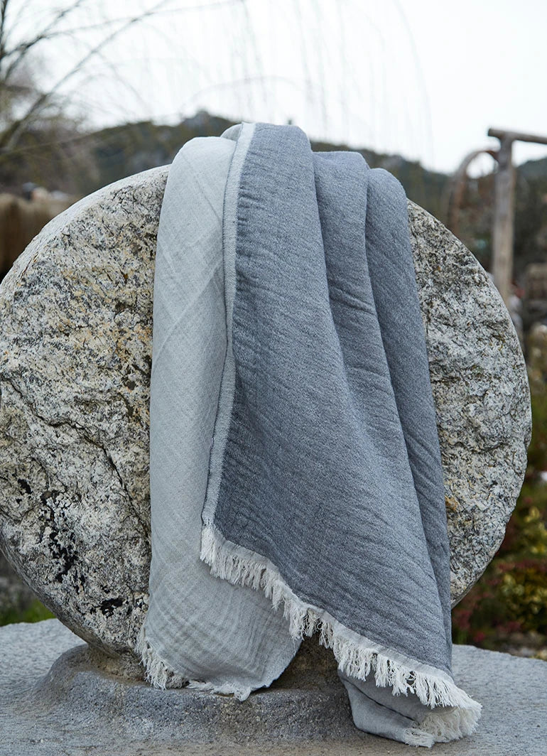 Muslin Cloth Hammam Towel Dark Gray