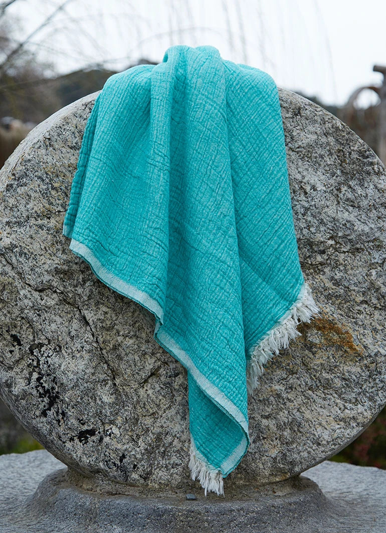 Muslin Cloth Hammam Towel Turquoise