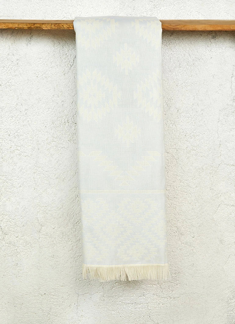 Rug Pattern Hammam Towel Light Blue