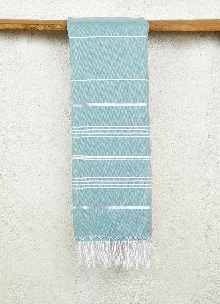 Classic Pattern Light Hammam Towel Petrol