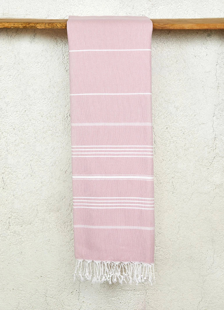 Classic Pattern Light Hammam Towel Purple