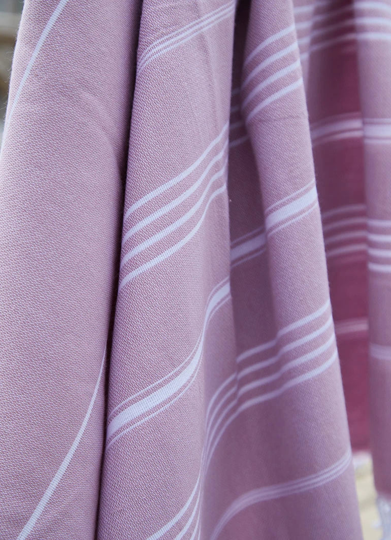 Classic Pattern Light Hammam Towel Purple