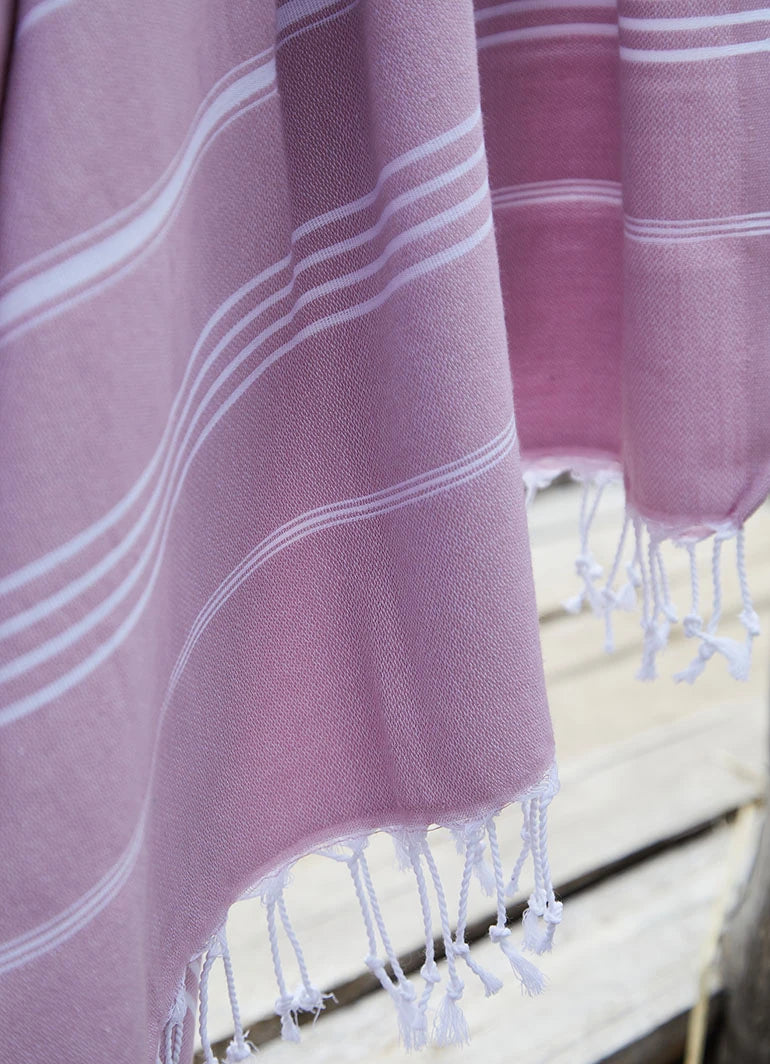 Classic Pattern Light Hammam Towel Purple