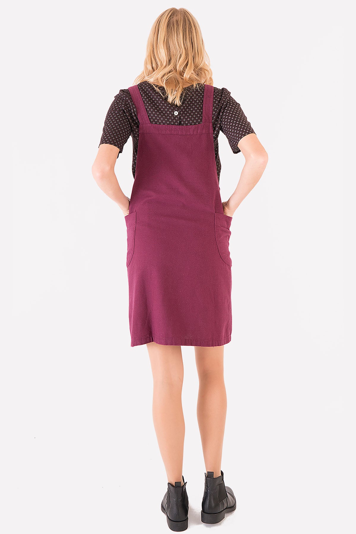 Cotton Purple Casual Dress