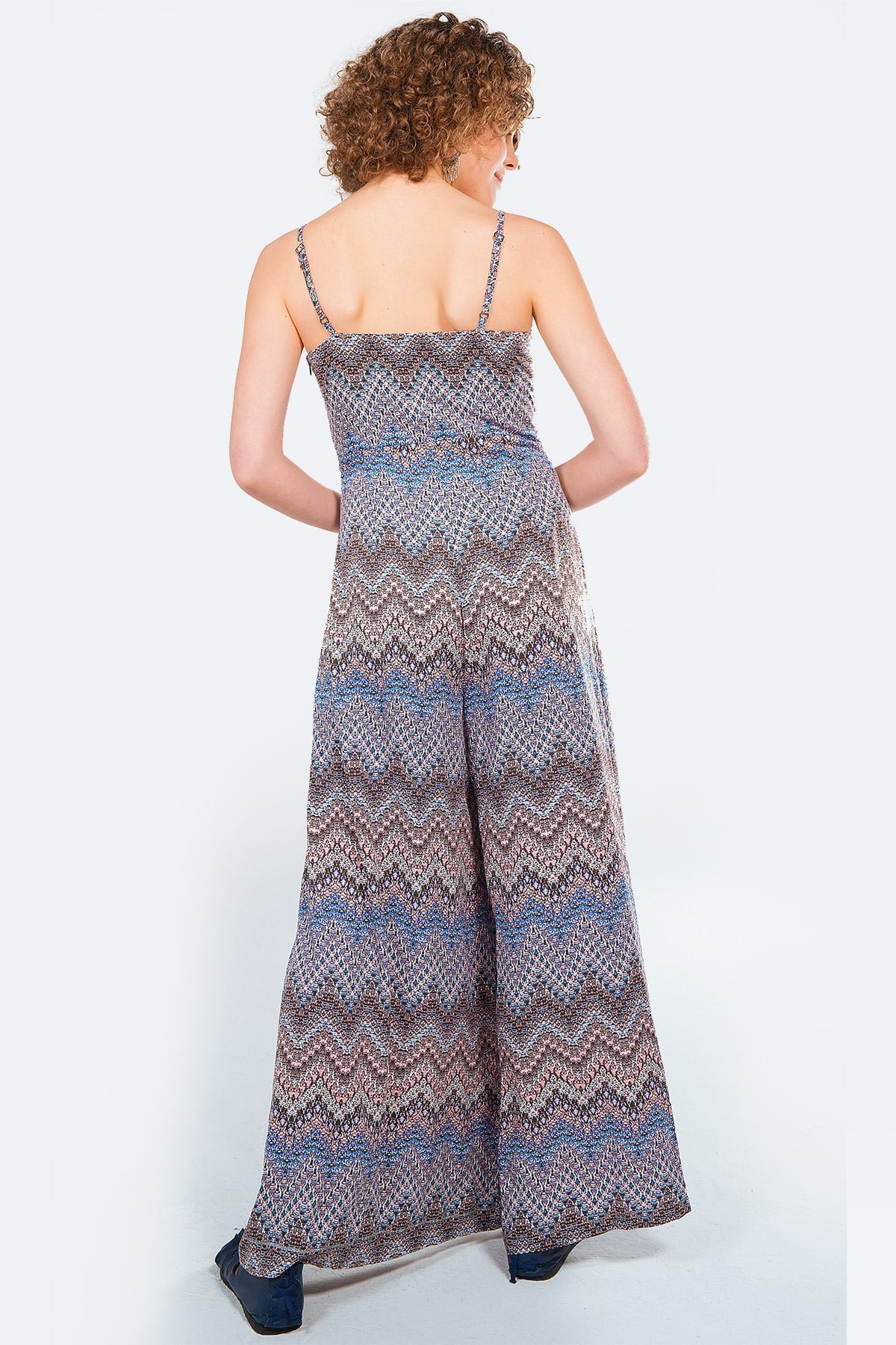 Zig Zag Pattern Aesthetic Boho Jumpsuit