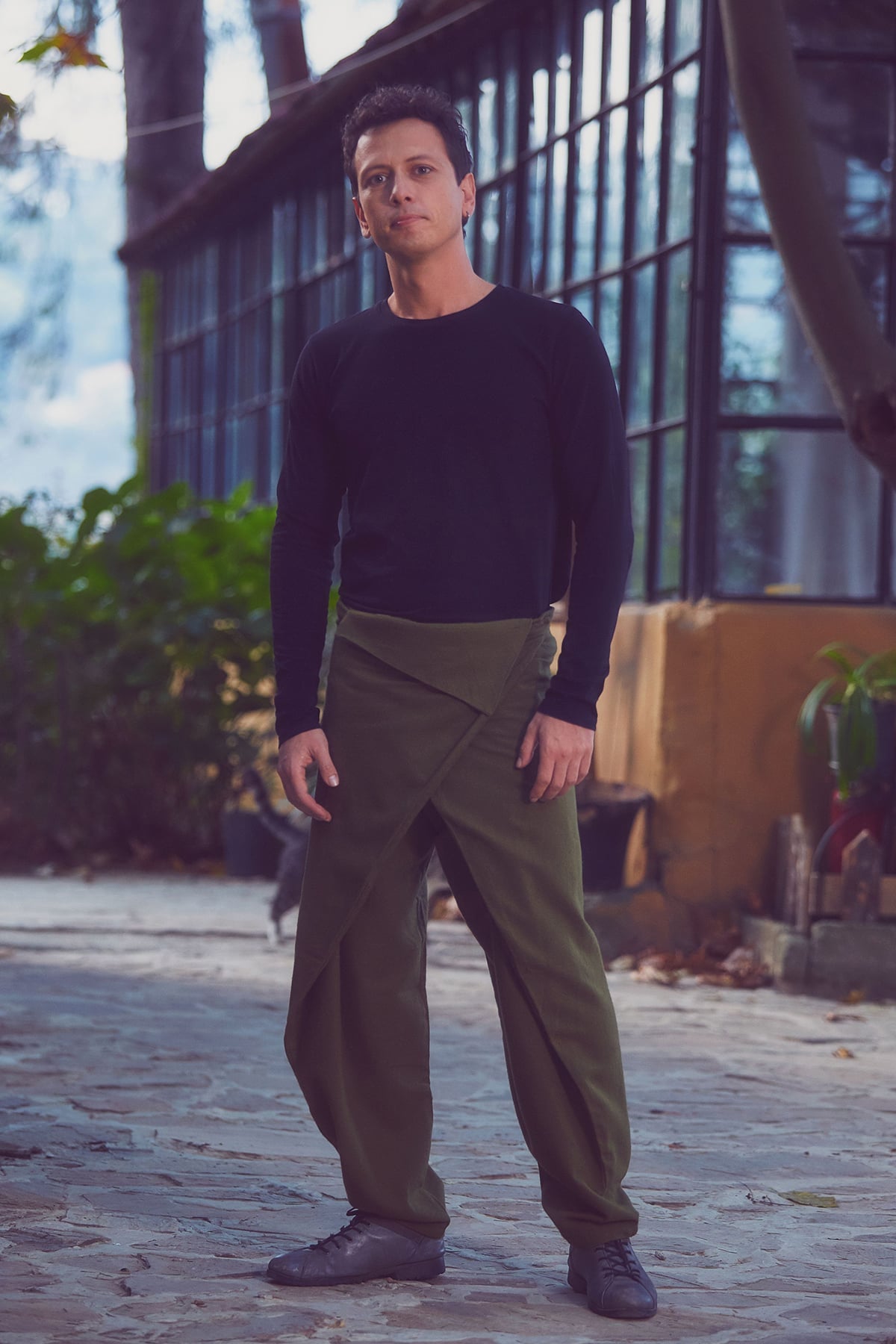 Green Wrap Around Pants