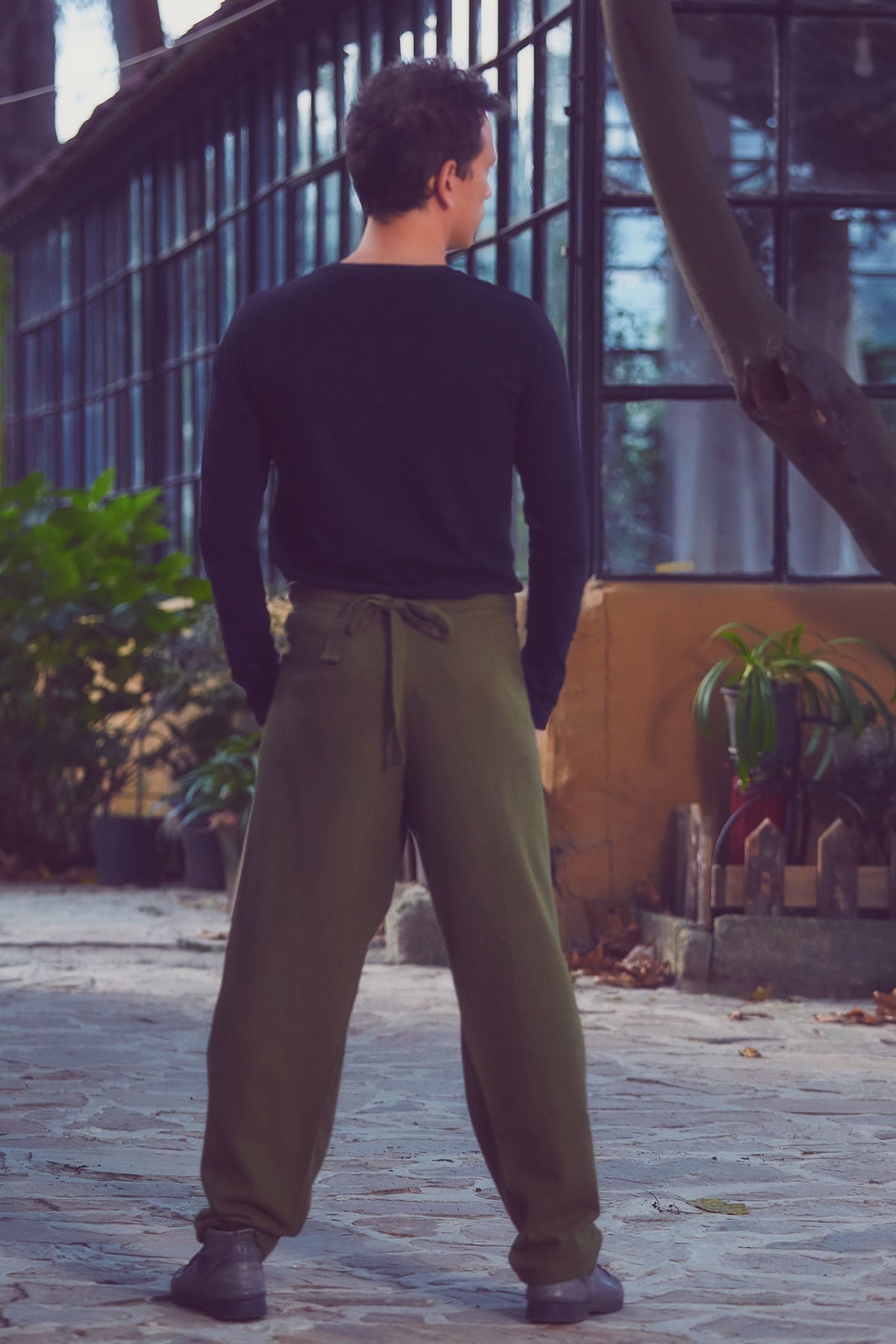 Green Wrap Around Pants