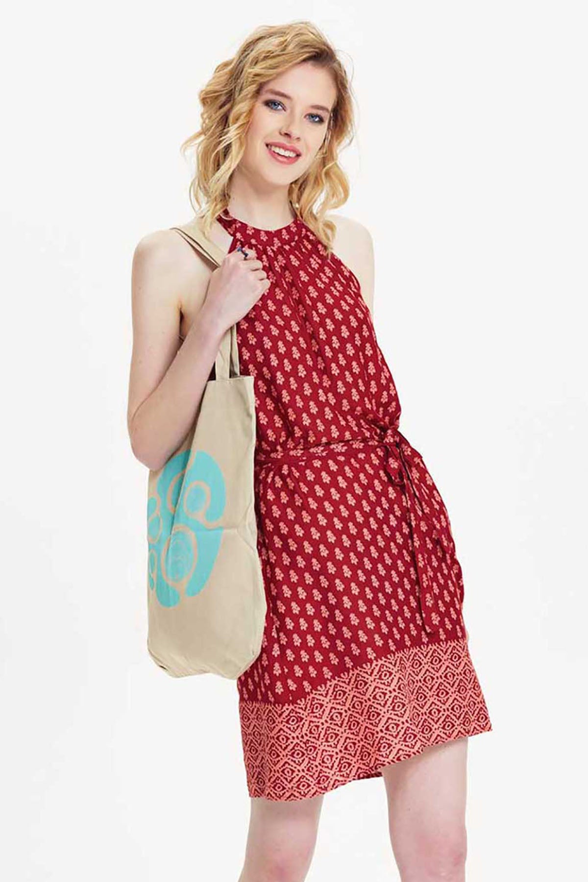 Burgundy Bliss Printed Sundress