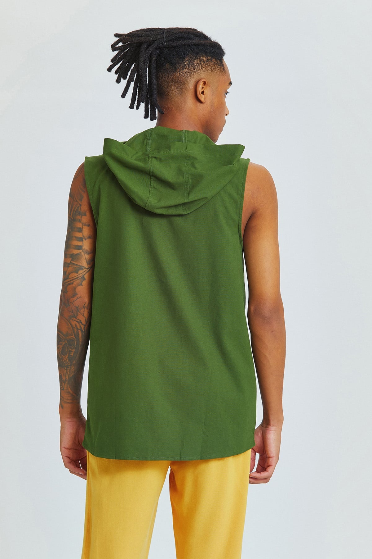 Sleeveless Men's Shirt Green