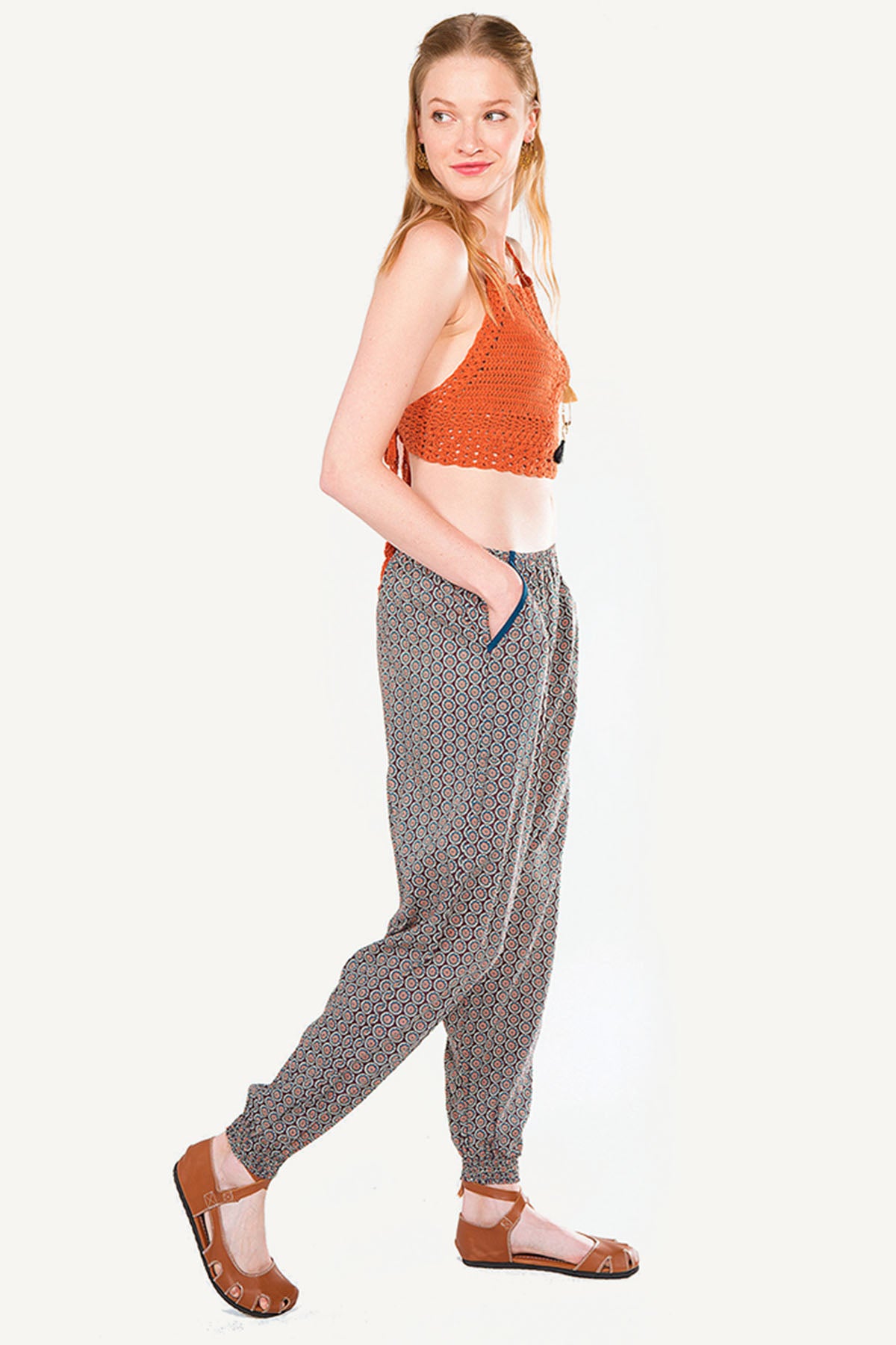 Brown Authentic Baggy Trousers