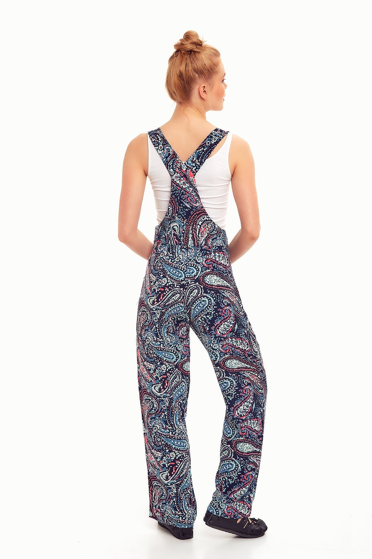 Blue Paisley Jumpsuit