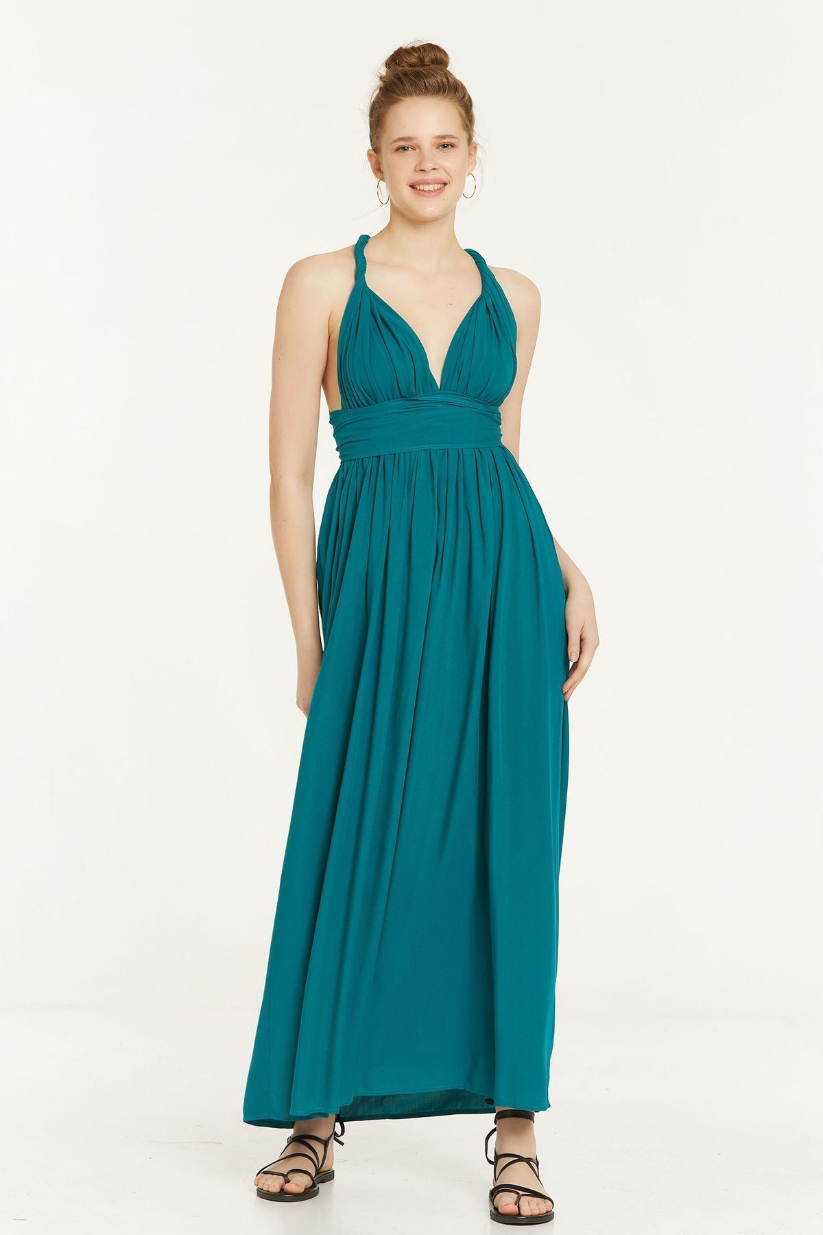 Maxi Summer Dress Turquoise